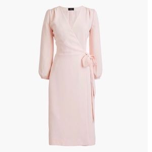 J. Crew Wrap Dress 365 Crepe Soft Pink